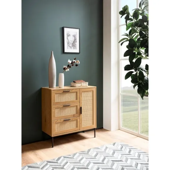 Rootz kommode - Stilfuld kommode - Moderne skænk - Rigelig opbevaringsplads - 80 cm x 82 cm x 36 cm