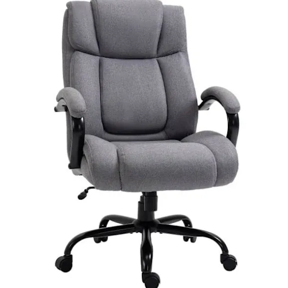 Rootz Kontorstol - Skrivebordsstol - Spillestol - Drejestol - Arbejdsstol - Casual kontorstol - Ergonomisk stol - Lysegrå - 72,5x83x110-118 cm