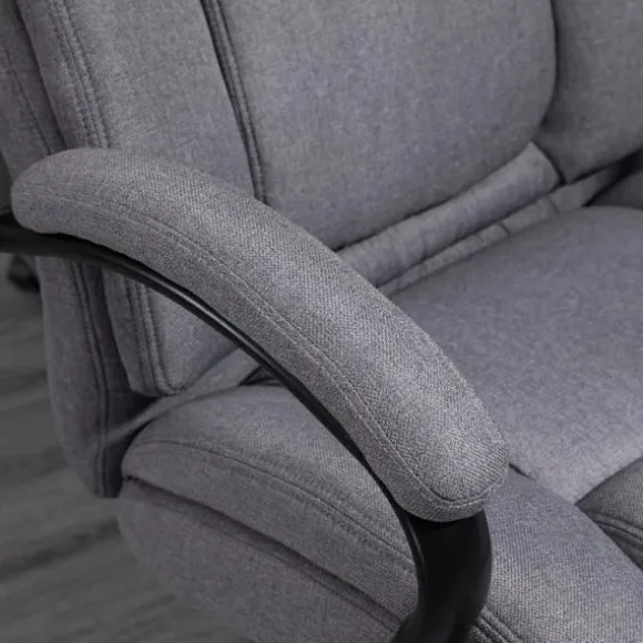 Rootz Kontorstol - Skrivebordsstol - Spillestol - Drejestol - Arbejdsstol - Casual kontorstol - Ergonomisk stol - Lysegrå - 72,5x83x110-118 cm