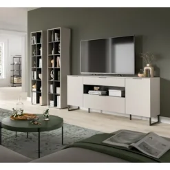 Rootz Living Room Set - Cashmere Imitation - Opbevaringshylder - Høj kvalitet - 305x192x41cm