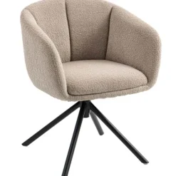 Rootz Lænestol - Polstret Stol - Roterbart sæde - Hyggelig komfort - Støtter op til 120 kg - 58,5 cm x 78,5 cm - Brun