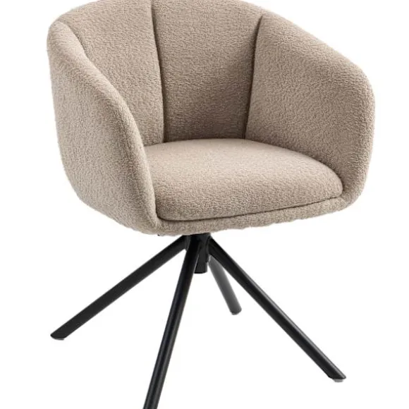 Rootz Lænestol - Polstret Stol - Roterbart sæde - Hyggelig komfort - Støtter op til 120 kg - 58,5 cm x 78,5 cm - Brun