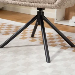 Rootz Lænestol - Polstret Stol - Roterbart sæde - Hyggelig komfort - Støtter op til 120 kg - 58,5 cm x 78,5 cm - Brun