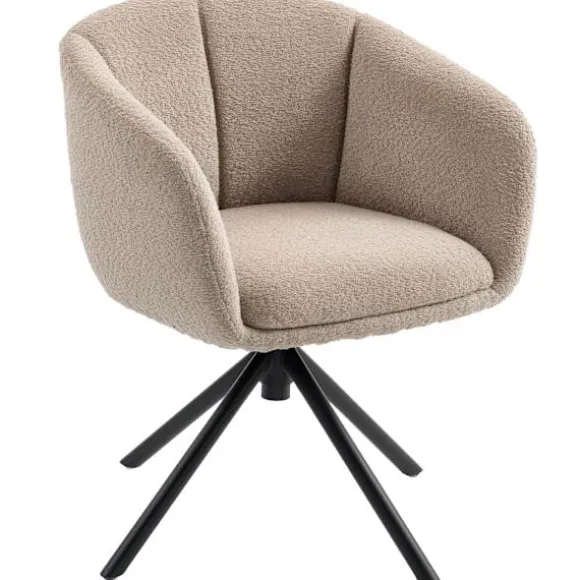 Rootz Lænestol - Polstret Stol - Roterbart sæde - Hyggelig komfort - Støtter op til 120 kg - 58,5 cm x 78,5 cm - Brun