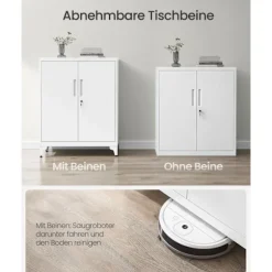 Rootz Lock Closet 2 Doors - Steel Cabinet - Opbevaringsenhed - Holdbar og rummelig - 40 x 80 x 90 cm hvid