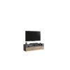 Rootz Lowboard Freno - TV Stand - Entertainment Center - Gray Replica - Nox Oak Replica - Modular Design - Bæredygtig - 140 cm x 43 cm x 40 cm