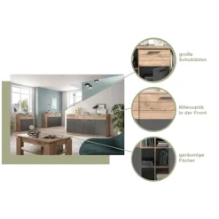 Rootz Mason Træskiste af skuffer - skænk - highboard - garderobe - 80 cm x 87 cm x 40 cm