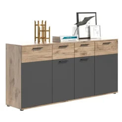 Rootz Mason Wood Chest of skuffer - skænk - highboard - Ekstra bred - 180 cm x 87 cm x 40 cm