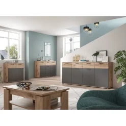 Rootz Mason Wood Chest of skuffer - skænk - highboard - Ekstra bred - 180 cm x 87 cm x 40 cm