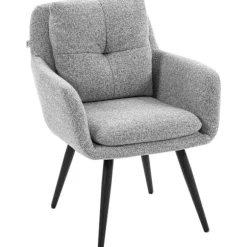 Rootz Modern Accent Chair - Polstret lænestol - Læsestol - Åndbar komfort - Grå - 65 x 72 x 86 cm