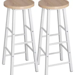 Rootz Modern Barbord og Taburet Sæt - Pub Bord Sæt - Bord i bordhøjde - Holdbart, Ridsefast, Nem Vedligeholdelse - Stålstel, MDF bord - 120 cm x 40 cm | Fyndiq