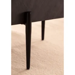 Rootz Modern Design Firkantet Sofabord - Antracit 3D Overflade - Håndlavet - Unik - Mango massivt træ - MDF - Højdejusterbare knopper - 64cm x 64cm x | Fyndiq