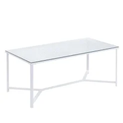 Rootz Modern rektangulært sofabord - glasbord - moderne møbler - elegant optik - 100 cm x 50 cm x 42 cm