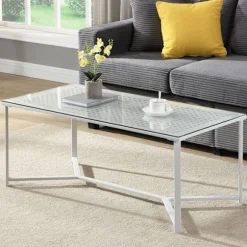 Rootz Modern rektangulært sofabord - glasbord - moderne møbler - elegant optik - 100 cm x 50 cm x 42 cm