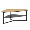 Rootz Modern sofabord - Retro nyreform - Stilfulde store sofaborde - Brunt udseende - Rigelig opbevaring - 110 cm x 65 cm x 45 cm