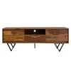 Rootz Modern TV Lowboard - Underholdningskonsol - Mediestativ - Industriel stil - 160 cm x 56 cm x 35 cm