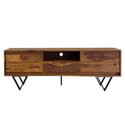 Rootz Modern TV Lowboard - Underholdningskonsol - Mediestativ - Industriel stil - 160 cm x 56 cm x 35 cm