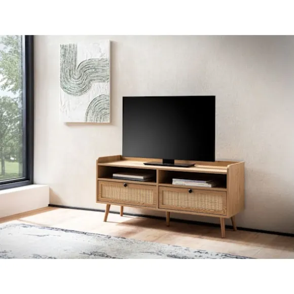 Rootz Modern TV Unit - Media Console - Entertainment Center - Rumbesparende design - 120 cm x 56 cm x 39 cm