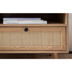 Rootz Modern TV Unit - Media Console - Entertainment Center - Rumbesparende design - 120 cm x 56 cm x 39 cm