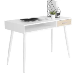 Rootz moderne skrivebord med skuffe - Kontorbord - Arbejdsstation - Rigelig opbevaring - Holdbar og ridsefast - Glat funktionalitet - 50 cm x 75 cm x | Fyndiq