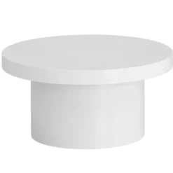 Rootz Moderne sofabord - højglans bord - rund overflade - alsidig brug - 60 cm x 60 cm x 30 cm