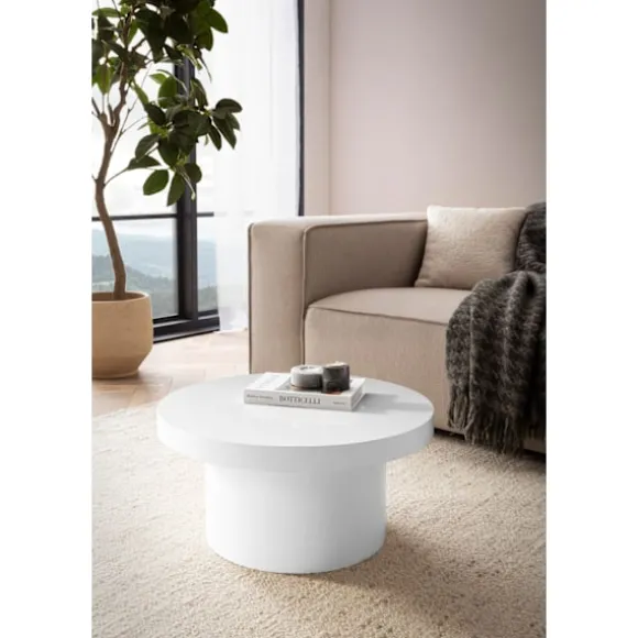 Rootz Moderne sofabord - højglans bord - rund overflade - alsidig brug - 60 cm x 60 cm x 30 cm