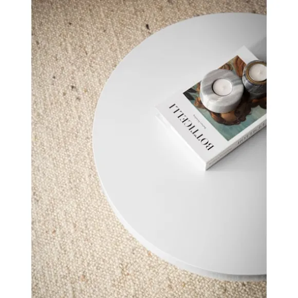 Rootz Moderne sofabord - højglans bord - rund overflade - alsidig brug - 60 cm x 60 cm x 30 cm