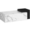 Rootz Moderne sofabord - Matt White Look - 2 Niveauopbevaring - Ekstra plads til tilbehør - 120 cm x 60 cm x 40 cm