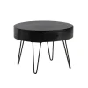 Rootz Moderne sofabord - Slående sofabord - Round Storage Table - Unik design - 60 cm x 60 cm x 43 cm
