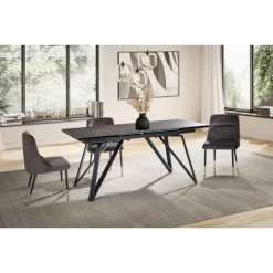 Rootz Moderne spisebord - Stort spisebord - Rektangulært spisebord - Sæder 12 - 180-260 cm x 95 cm x 76 cm