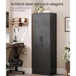 Rootz Multi -Purpose Storage Cabinet - Organizer - Shelving Unit - Høj belastningskapacitet - 40 cm x 60 cm x 180 cm
