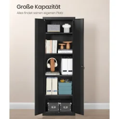 Rootz Multi -Purpose Storage Cabinet - Organizer - Shelving Unit - Høj belastningskapacitet - 40 cm x 60 cm x 180 cm