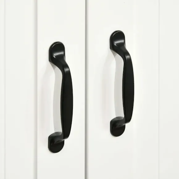 Rootz Opbevaringsskab - Skænk Kommode - Moderne Stil - 4 skuffer - 1 skab - Spånplade - Hvid - 105 Cm X 40 Cm X 76 Cm