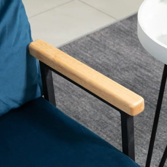 Rootz 2-personers fløjlssovesofa - sovesofa - sovesofa - Justerbart ryglæn - Forbedret komfort - 102 cm x 73 cm x 81 cm - Stålramme