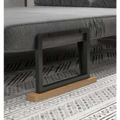 Rootz 2-personers fløjlssovesofa - sovesofa - sovesofa - Justerbart ryglæn - tyk polstring - 102 cm x 73 cm x 81 cm (sofa) / 183 cm x 98,5 cm x 26 cm | Fyndiq