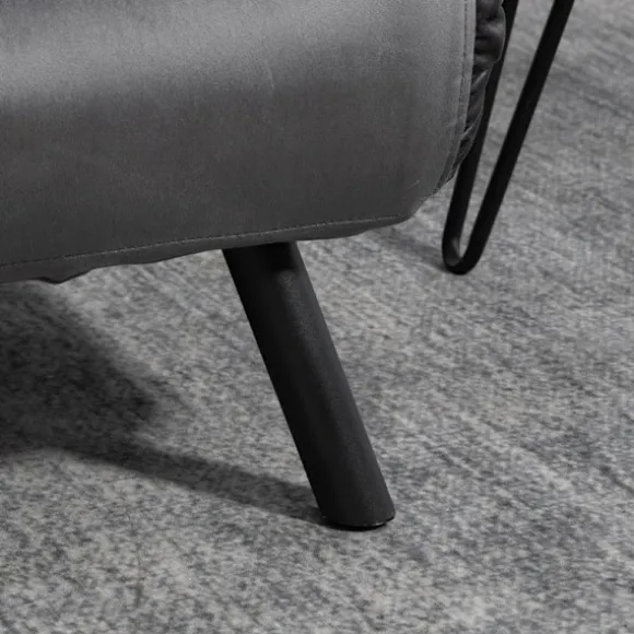 Rootz 2-personers fløjlssovesofa - sovesofa - sovesofa - Justerbart ryglæn - tyk polstring - 102 cm x 73 cm x 81 cm (sofa) / 183 cm x 98,5 cm x 26 cm | Fyndiq