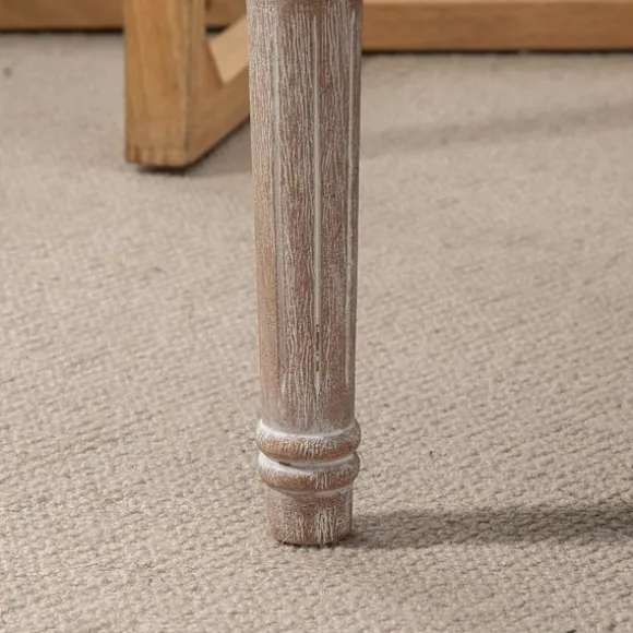 Rootz polstret afføring - polstret bænk - fodskammel - optimal komfort - 80L x 40W x 43H cm brun