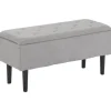 Rootz polstret bænk - Skobænk - Sengebænk - Stilfuld opbevaringsløsning - 95 cm x 38 cm x 45 cm
