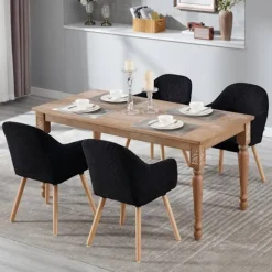 Rootz polstret spisestuestol - Komfortstol - Stilfuld siddeplads - Høj komfort - Robust og stabil - Alsidig brug - 55,5 cm x 83,5 cm x 56,5 cm