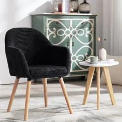 Rootz polstret spisestuestol - Komfortstol - Stilfuld siddeplads - Høj komfort - Robust og stabil - Alsidig brug - 55,5 cm x 83,5 cm x 56,5 cm