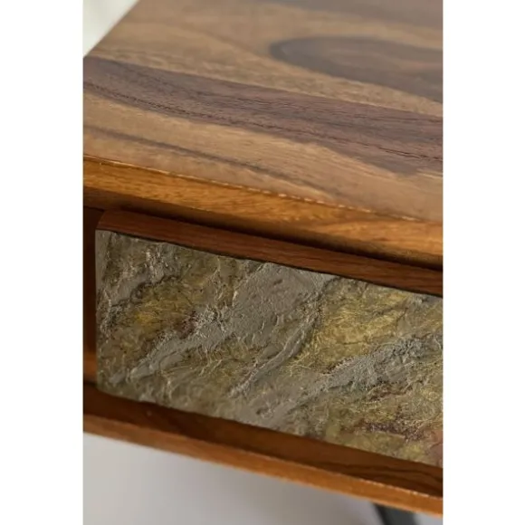 Rootz rektangulært sofabord - Industrielt design - Massivt træ - Holdbar opbevaring - 115 cm x 60 cm x 38 cm