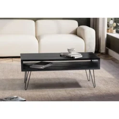 Rootz rektangulært stuebord - Sofabord - Moderne bord - Mangotrækorn - 100cm x 50cm x 40cm