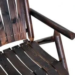 Rootz Rocking Chair - Antique Rocking Chair - Relaxing Chair - Chair With Armrest - Outdoor Rocking Chair - Waterproof Paint - Stylish Antique Design | Fyndiq