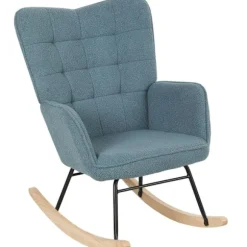 Rootz Rocking Stol - Ergonomisk sæde - Hyggeligt amningstol - Lindrer stress - 98t x 71b x 101H cm - Blå