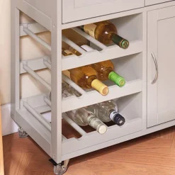 Rootz rullende køkkenvogn - Mobil serveringsvogn - rullevogn - Praktisk opbevaring - 67x87x38cm