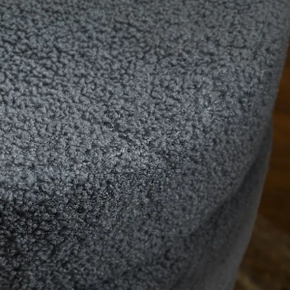 Rootz Rund Taburet - Osmannisk - Fodskammel - Støtter 120kg - Grå - Ø40 x 45H cm