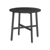 Rootz Rundt Spisebord - Spånplade Stål - Moderne Bord - 80cm D, 75cm H - Ebony Black-Ink Black - 10,8kg - 100 kg Kapacitet