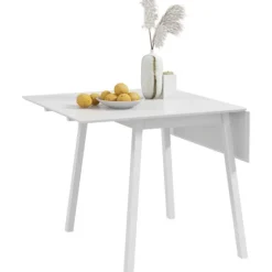 Rootz sammenklappeligt spisebord - Alsidigt bord - Stilfuldt bord - Pladsbesparende design - Holdbart fyrretræ - Multifunktionel brug - 86D x 110W x 7 | Fyndiq