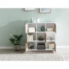 Rootz SAMO 89 x 91 x 29 cm Reol med 9 rum Sonoma - Standhylde med 5 låger - Moderne terninghylde rumdeler - Halskab åbent - Cuberegal kommode opholdsh | Fyndiq