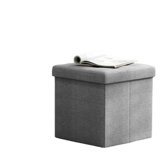 Rootz sæde afføring - bænk med opbevaring - osmannisk med opbevaring - 22L kapacitet - 30 x 30 x 30 cm - lysegrå